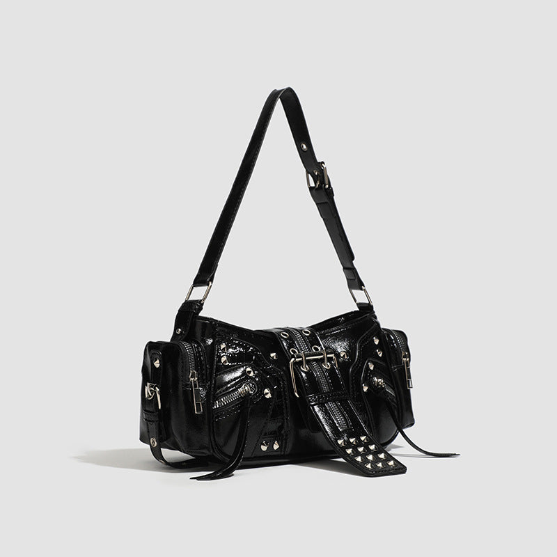 Sac cuir huilé ciré vue intérieure