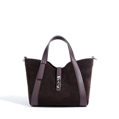 Isadora cuir bleu saphir grande capacité