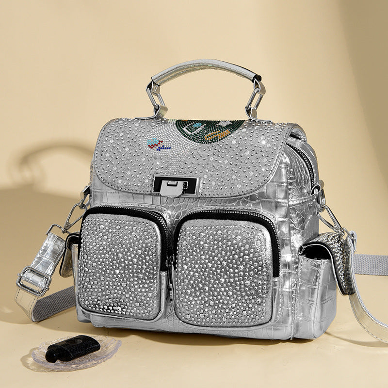 Sac bandoulière PU détail poche