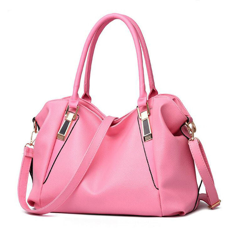 Tote bag cuir souple bleu marine
