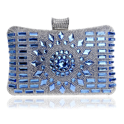 Pochette Soirée Femme Diamants Luxe Forme Oreiller