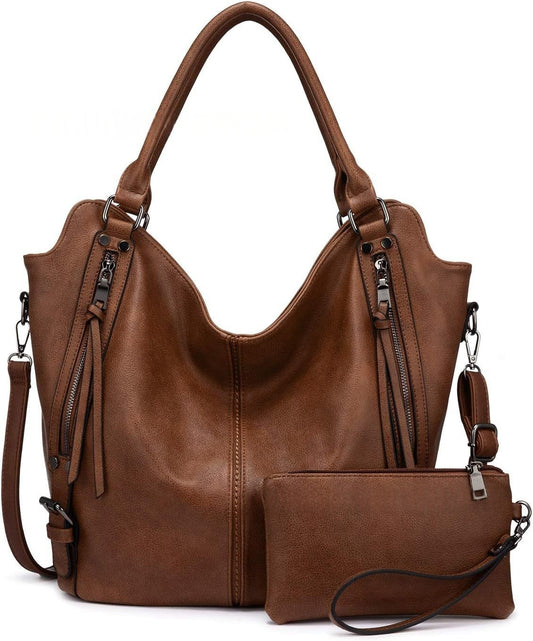 Tote bag souple cuir ocre tendance