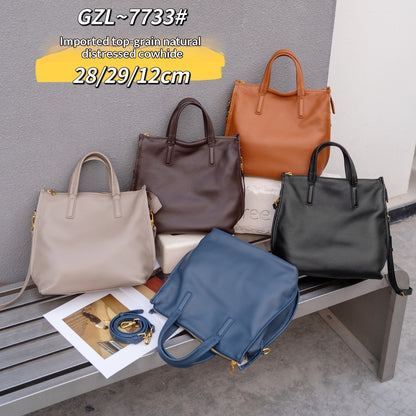 Tote bag cuir premium vue intérieure