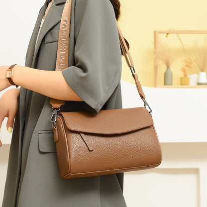Sac Bandoulière en Cuir Véritable, Style Urbain Simple