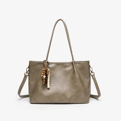 Tote underarm plissé kaki