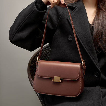 Guillemette caramel cuir vue face