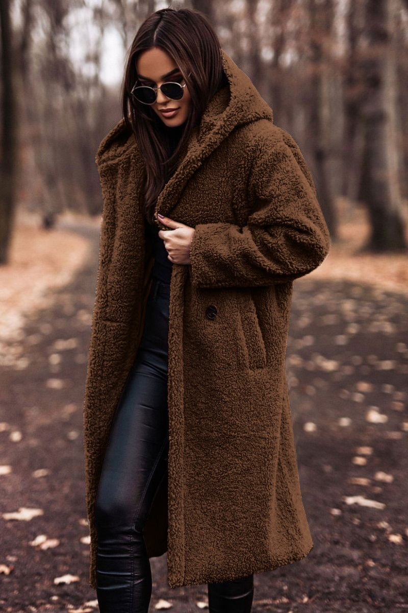 Kélia manteau camel loose fit
