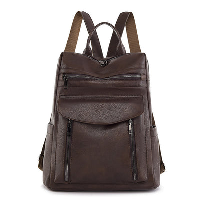 Sac à dos rétro en PU pour femmes - Élégance et style à porter au quotidien - Vogalia