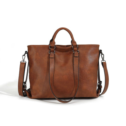 Sac Tote grande capacité en cuir souple – bandoulière simple
