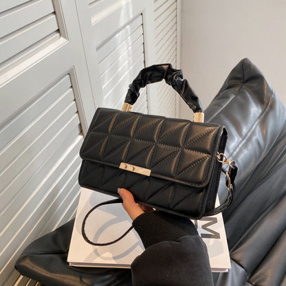 Sac bandoulière épaule PU kaki carré