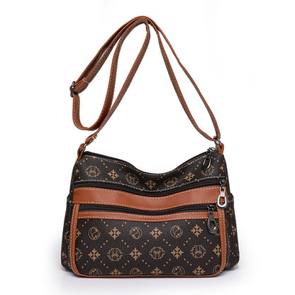 Sac messager colorblock beige