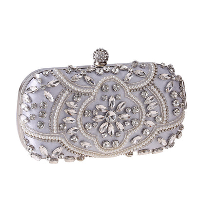 Pochette Soirée Femme Diamants Perles