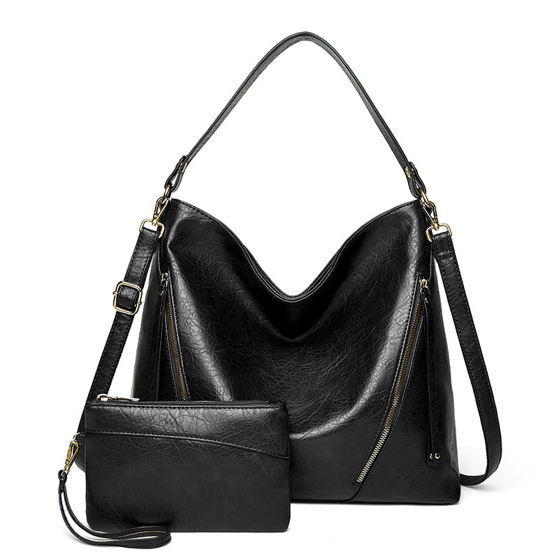Sac diagonal marron clair vue face