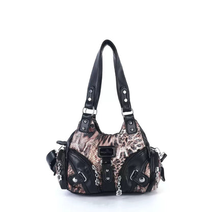 Sac léopard noir
