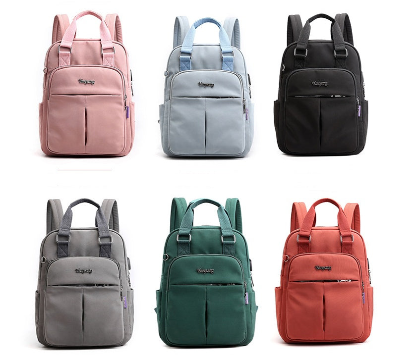 Sac dos USB orange rose