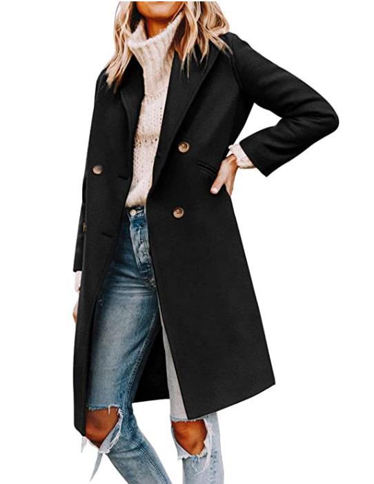 Della manteau gris col fourrure