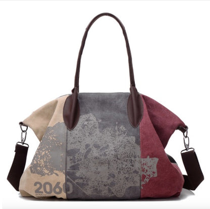 Tote bag canard toile bleu lac