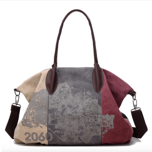 Tote bag canard toile bleu lac