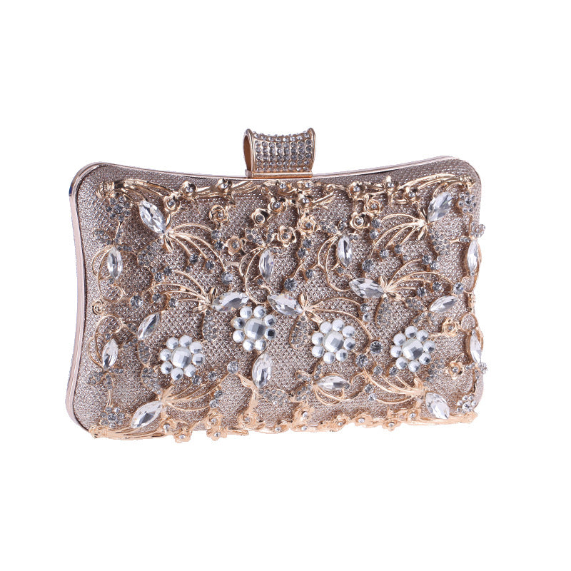 Pochette soirée diamant détail strass