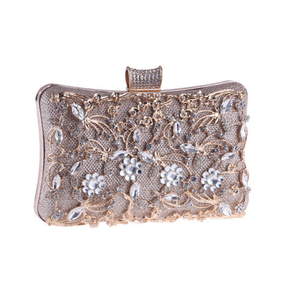Pochette soirée diamant détail strass