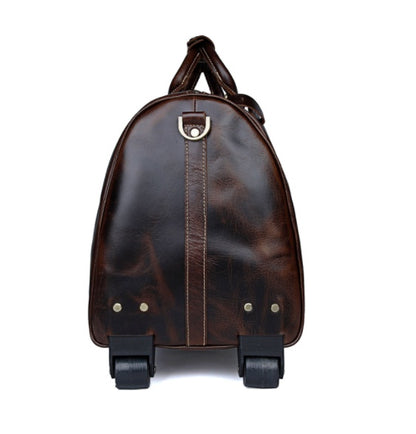 sac cabine cuir élégant chocolat