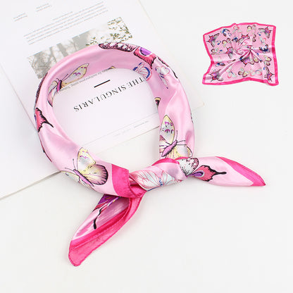 Foulard papillon gris