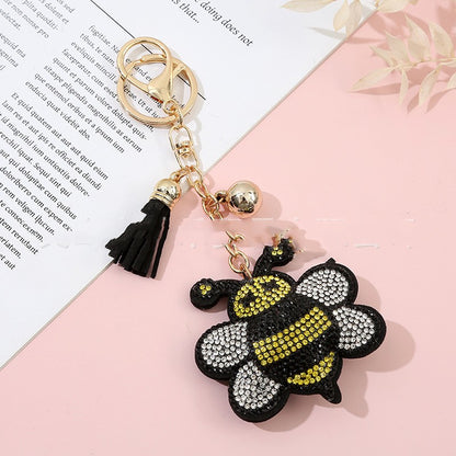 Porte-clés abeille vue profil