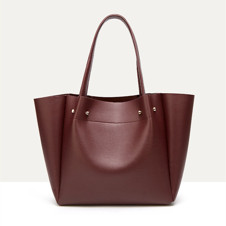 Quitterie Shoulder marron grande capacité