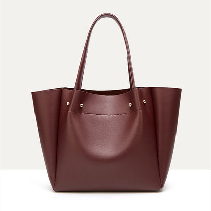 Quitterie Shoulder marron grande capacité