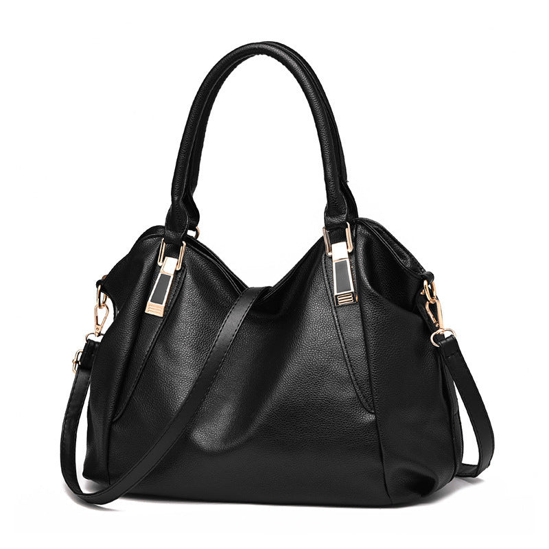 Tote bag cuir souple rose