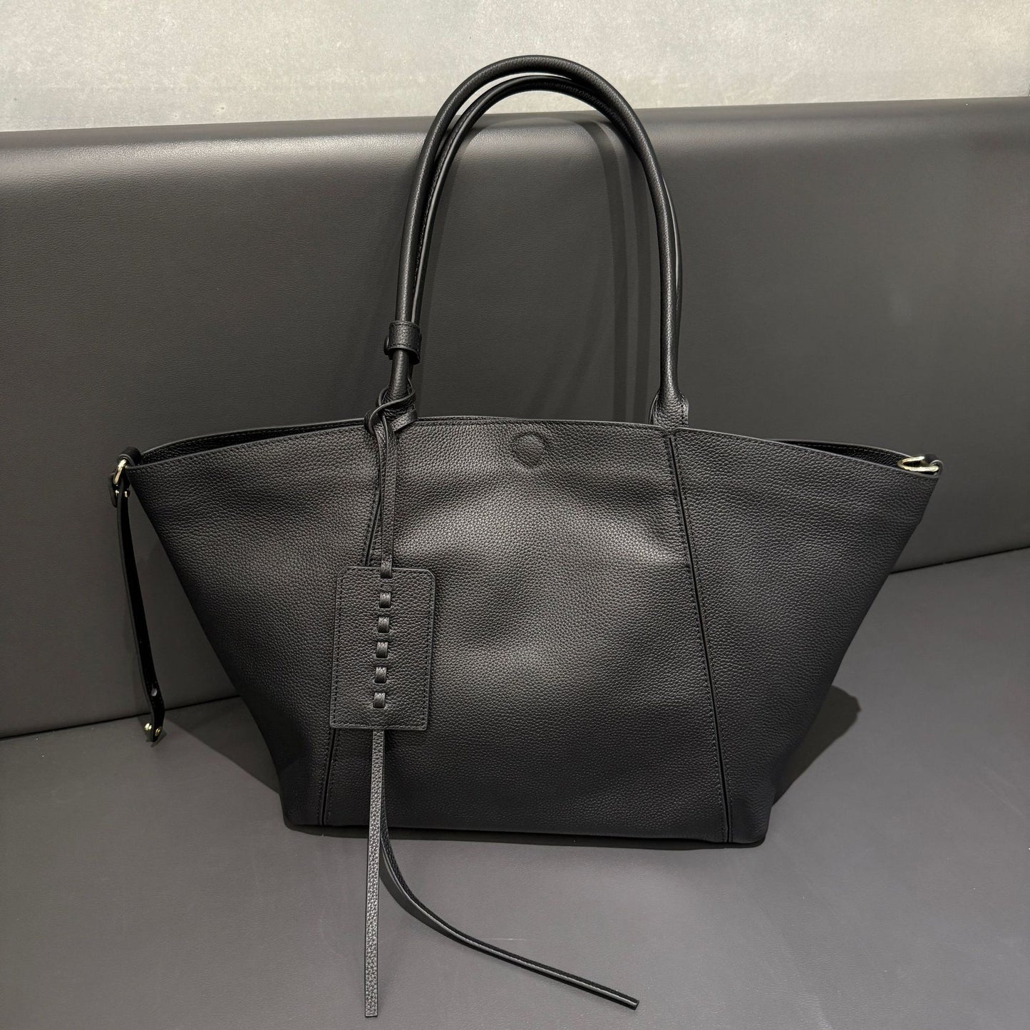 Sac commuter cuir vue profil