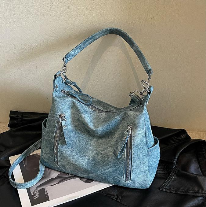 Large Capacity Women's Shoulder Bag - Simple Fashion, Durable PU