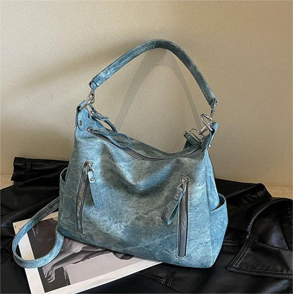 Large Capacity Women's Shoulder Bag - Simple Fashion, Durable PU