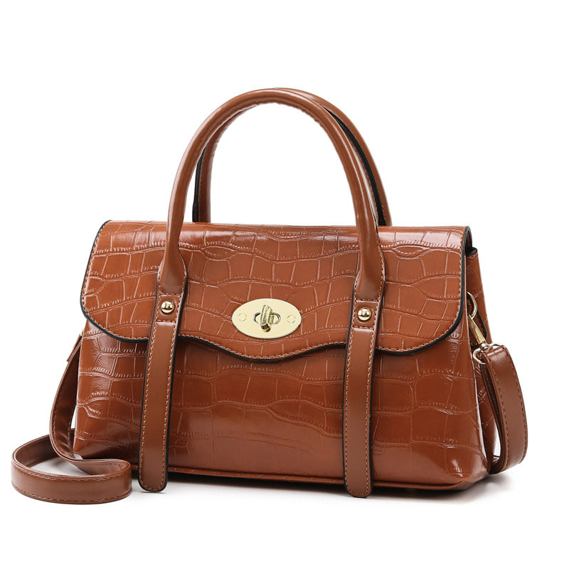 Grand sac embosse kaki
