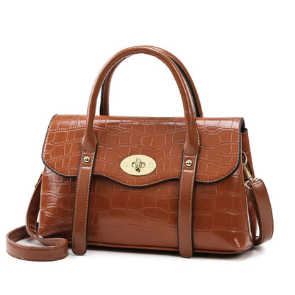 Grand sac embosse kaki