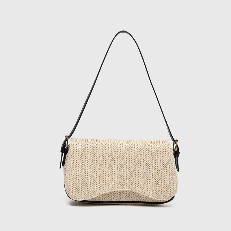 Sac paille été vue profil