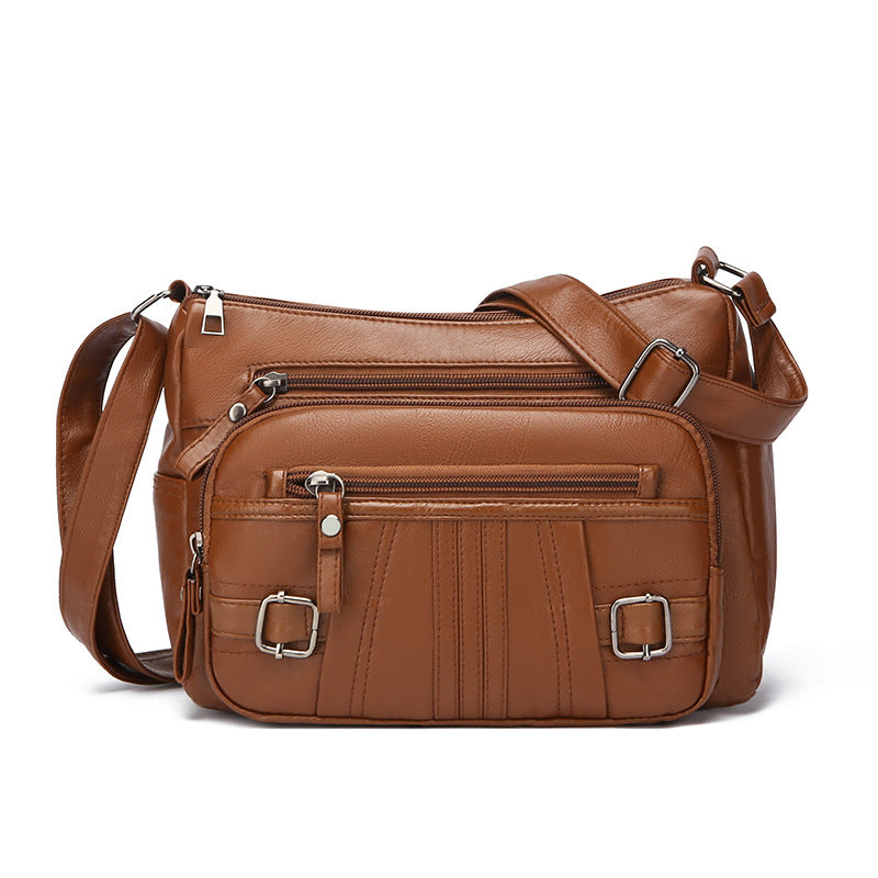 Jeanne Casual sac messenger noir PU rétro Vogalia Paris