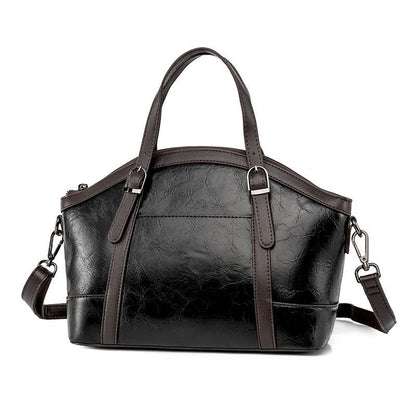 Vogalia Sac bandoulière rétro femme en cuir souple – Grande capacité