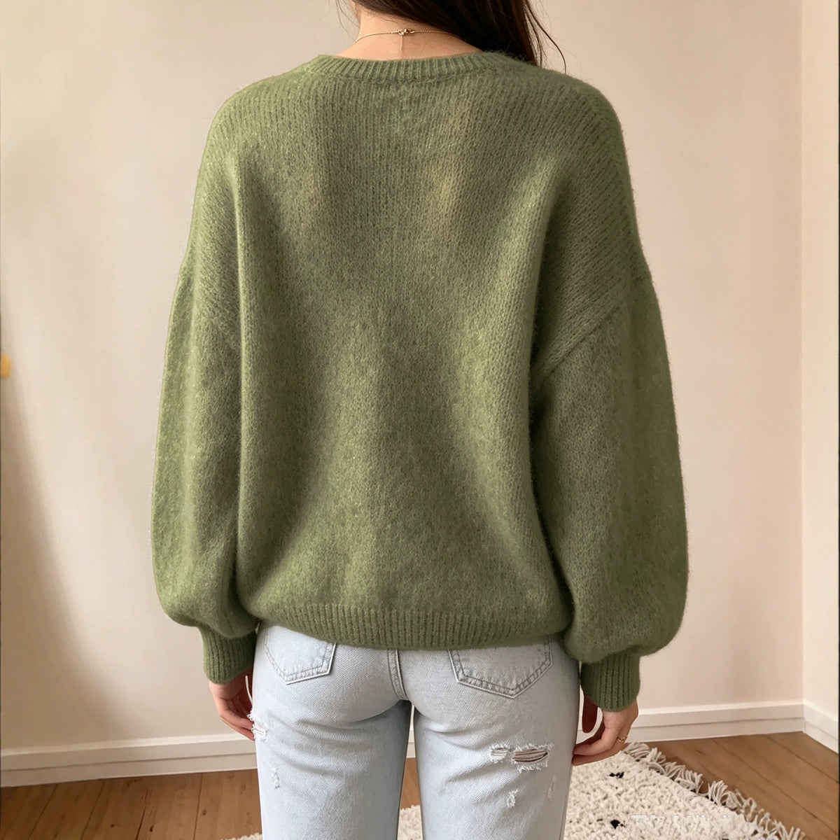 Héloïse pull viscose vue profil