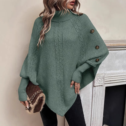 Iris pull cape col revers boutons