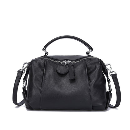 Sac crossbody cuir première couche noir