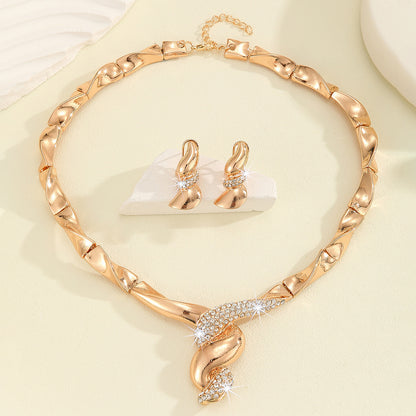 Parure Bijoux Femme Collier Boucles d'Oreilles