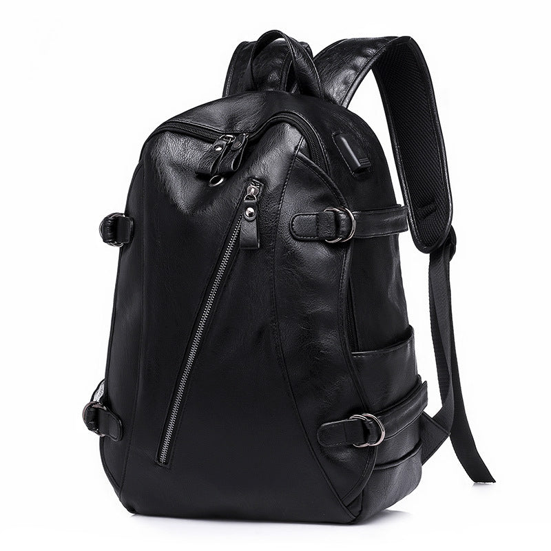 Sac dos PU laptop vue profil