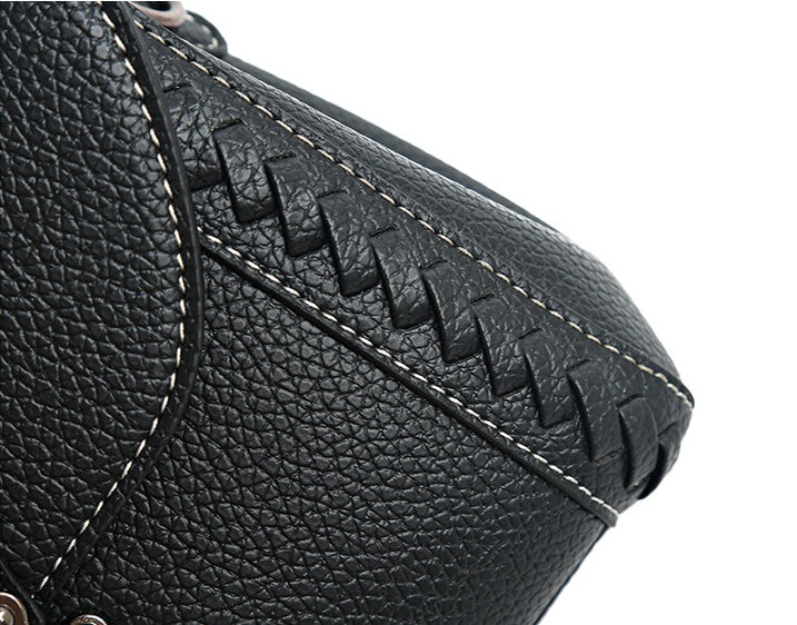 Sac à épaule rétro femme – cuir souple