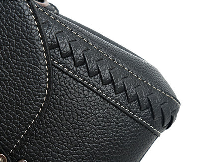Sac à épaule rétro femme – cuir souple