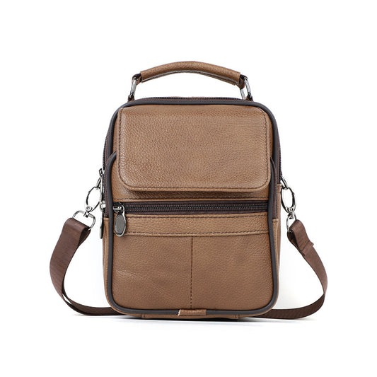 Sac messenger cuir noir 6023 Kélia Vogalia Paris