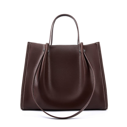 Sac ordinateur cuir femme 5 coloris disponibles : gris, noir, brun chaud, marron clair, marron foncé

