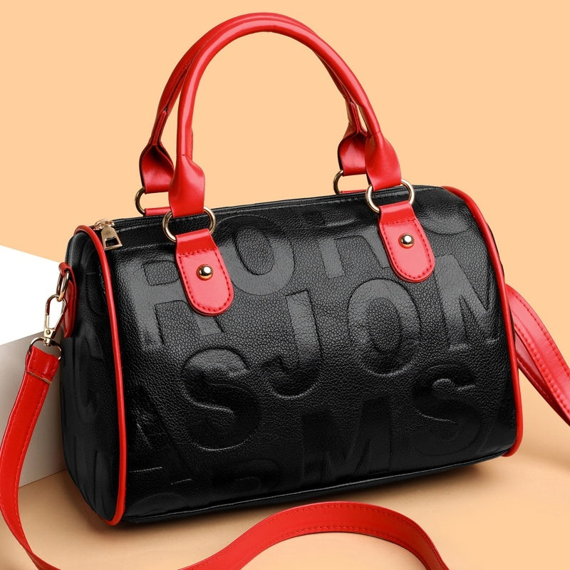 Genuine Leather Shoulder Bag – Large Capacity