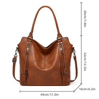 Tote double zip café