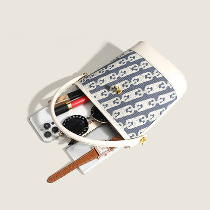 Sac seau canvas blanc élégant